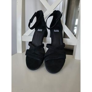 Eileen Fisher Womens Size 7 Jazzy Black Heel Sandals